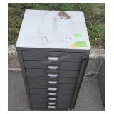 Industrial 9 Drawer organizer file cabinet,