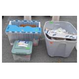 3 Totes Containers of misc. Hardware related