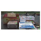 Group of Hardware related items, auto body trim