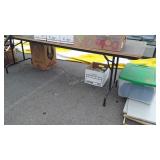 8ft Folding Table laminated wood top type, used