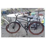 Bike, Huffy Surfside, all bike with red wall