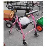 Handicap Walker Chair Combo, pink color