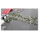 Two Decor Panels of Artificial Ivy, twig framed