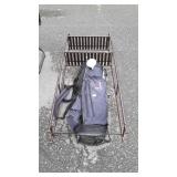 Golf bag and commode shelf, used condition