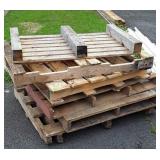 Pallets, 6 misc size and styles of wood pallets