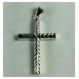 Sterling silver cross pendant