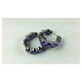 21.5ct simulated purple diamond inside out