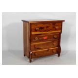 Nevin Brubaker mini wooden jewelry chest, 14" ×