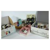 Craft group, includes ribbon, charms,