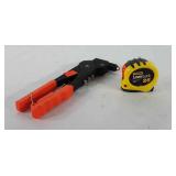 Tools: 25 ft Stanley lever lock tape measure