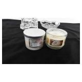 Home decor, crystal cardinal heart shaped dish