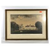 Mount Vernon, West Front print, by the Mount