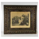 Early framed print, frame is 7" and in good shape