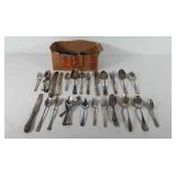 Silverware, includes forks, knives, and spoons