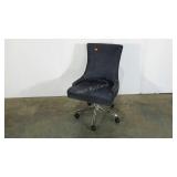 Office chair, denim look, on casters