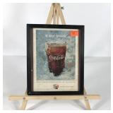 Advertising, Coca-Cola 1959 magazine ad in frame,