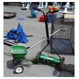 Fertilizer Spreader for parts  and Reel mower