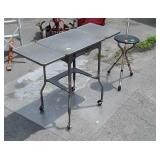 Metal Typewriter Stand, Office Chair mat, and