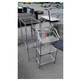 Two metro shelves, and another rack shelf.