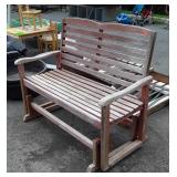 Redwood Outdoor Glider Loveseat, 4ft