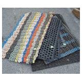 6 various Door Rug mats, rubber barn or Outdoor