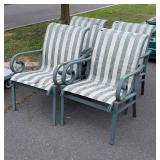 Set of 4 Outdoor Chairs, Need Seats Replaced,