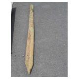 One Wood Post, 6.5ft long