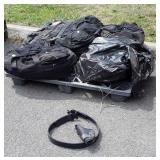 Skid of Tactical Gear, 4 duffel bags one plastic