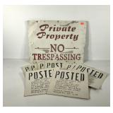 Posted signs, 16 heavy paper signs 13x16 and