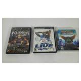 Two Play Station 2 games and one Play Station 3