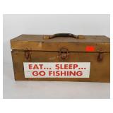 Kennedy metal tackle box and contents, includes