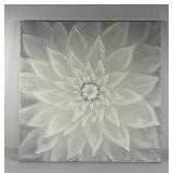 Decor stretched canvas picture, raised paint