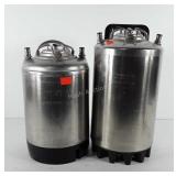 Firestone and Cornelius kegs, 2.5 gal and 3 gal