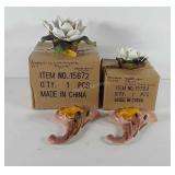 Home decor, includes two wall pockets, and two