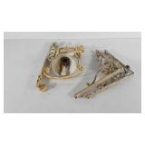 Cast iron hanging bell and window box brackets