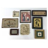 Wall art, small pictures, plaques, frames and