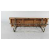 Wall hanging shelf with hooks, 27", seller code