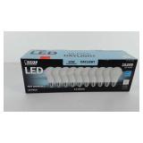 Box of LED lightbulbs, missing one