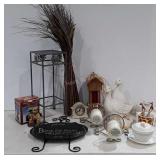 Decor group, ceramic ducks, country craft plate