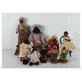 Black Americana dolls and figurines, includes two