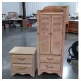 2pc Kids Room Furniture, Clothing type Chiffrobe,
