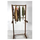 Rack with dipped candles, stands 30" tall