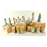 Enesco Growing Up Birthday Girls figurines, baby