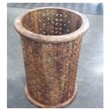 Home Furnishings Teakwood carved Stand, 17x23"