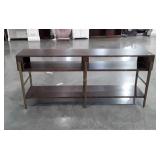 Room Divider Style Credenza Or Book Shelf, 68