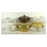 Glass cookware, Pyrex, Fire King, Pyrorey