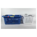 Two Sterilite laundry baskets, seller code MP