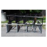 Two used metal Shop shelves