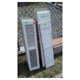 Collection of decorative shutters, bifold and