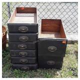 8 Older Wooden Desk Drawers, nice reclaim lot